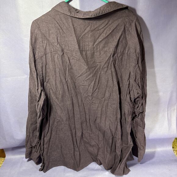 Cherokee Women’s Plaid Flannel Shirt Plus Size 22-24W Cotton Cottage Country V3 - Picture 4 of 5